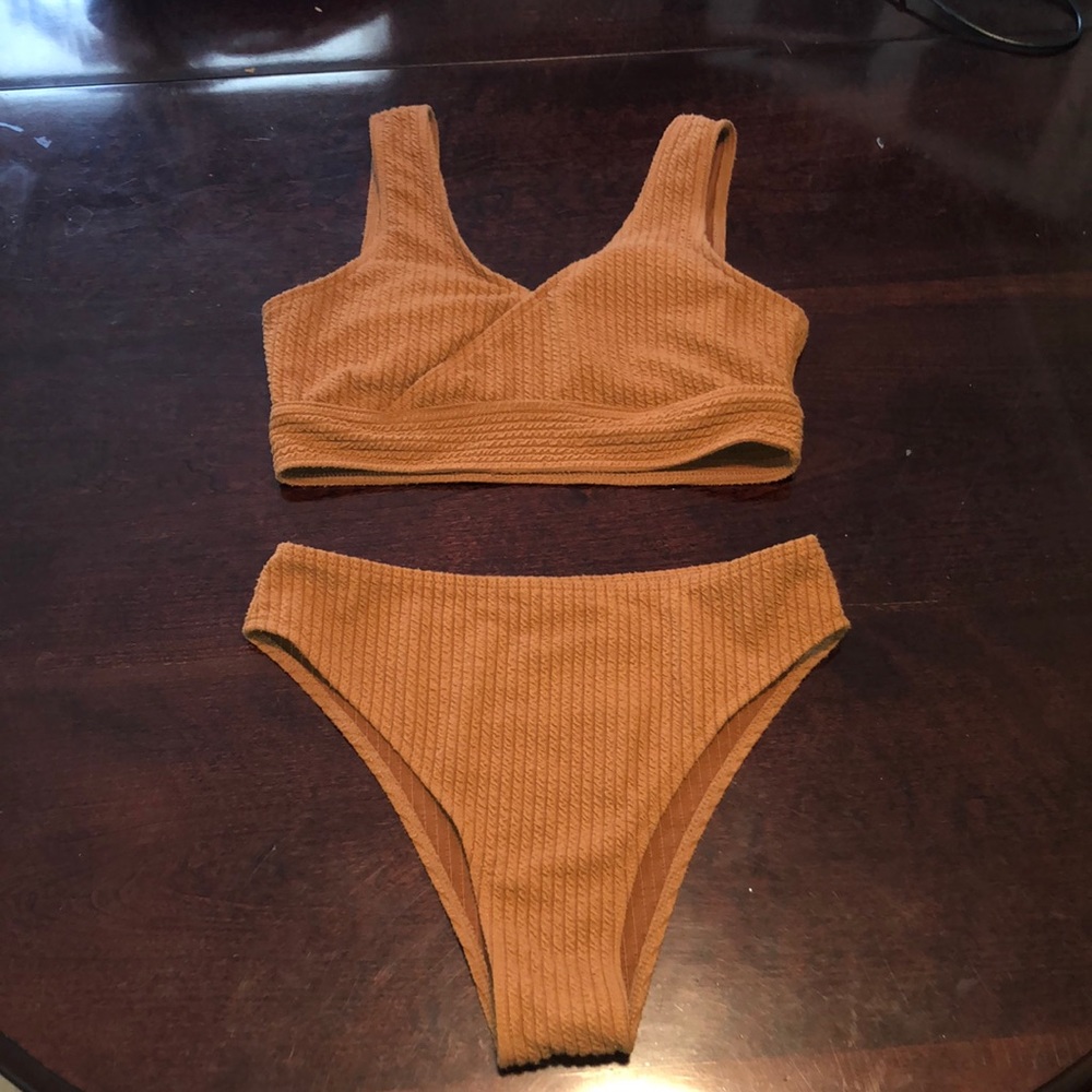 SHEIN Burnt orange swim suit